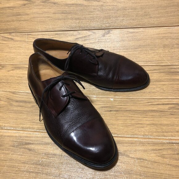 Johnston & Murphy men Oxford deerskin leather shoes, Style Cellini, 12 main image 4
